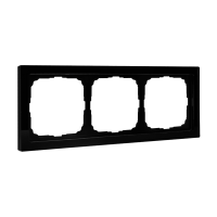 Рамка 3-пост Systeme Electric ArtGallery Pure органическое стекло черный GAL321003