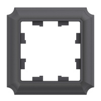 Рамка 1-постовая Systeme Electric AtlasDesign Antique БАЗАЛЬТ скрытой установки IP20 термопласт (ATN101401)