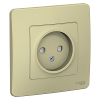 Розетка скрытой установки без заземляющего контакта со шторками 16A 250В Systeme Electric Blanca BLNRS000117, Бежевый