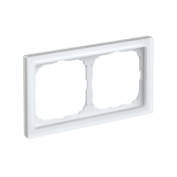 Рамка 2-пост Systeme Electric ArtGallery Pure матовое органическое стекло белый GAL330102