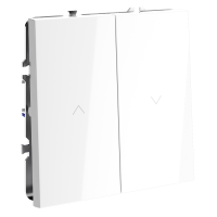 Выключатель для жалюзи Voltum S70 пластик белая глянцевая 10А (VLS020701)