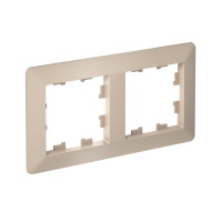 Рамка 2-поставая универсальная Systeme Electric AtlasDesign Air, песочный ATN221202