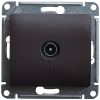 Розетка TV проходная 4DB Systeme Electric Glossa, шоколад GSL000892