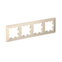 Рамка 4-поставая универсальная Systeme Electric AtlasDesign Air, БЕЖЕВЫЙ ATN220204