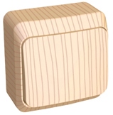 Переключатель 1-клавишный Systeme Electric Etude, сосна BA10-004D