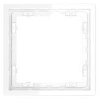 Рамка пластиковая 1-постовая Voltum S70 белый глянцевый VLS100101