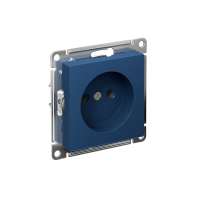 Розетка Systeme Electric AtlasDesign без заземления без шторок, 16А, мех., быстрозажим. клем., АКВАМАРИН ATN001141S