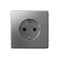 Розетка с заземлением Systeme Electric ArtGallery, 16А, сталь  GAL000943