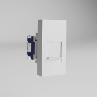 Розетка на 1 модуль компьютерная RJ-45 6 cat. белый W1281101