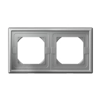 Рамка 2-поставая IP44 универсальная Systeme Electric ArtGallery, алюминий  GAL440302