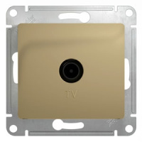 Розетка TV проходная 4DB Systeme Electric Glossa, титан GSL000492