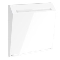 Накладка для выключателя карточного Voltum S70 пластик белая глянцевая (VLS002601)