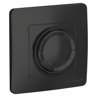 Светорегулятор скрытой установки (диммер) поворотно-нажимной 400ВТ Systeme Electric Blanca BLNSS040016, Антрацит