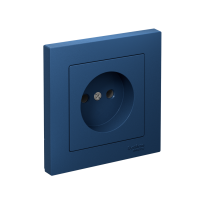 Розетка Systeme Electric AtlasDesign без заземления без шторок, 16А, в сборе, быстрозажим. клем., АКВАМАРИН ATN001140S