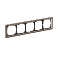 Рамка 5-пост Systeme Electric ArtGallery Pure органическое стекло мокко GAL320605