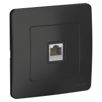 Розетка скрытой установки компьютерная RJ45 Systeme Electric Blanca BLNIS045006, Антрацит