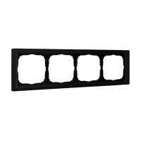 Рамка 4-пост Systeme Electric ArtGallery Pure матовое органическое стекло черный GAL331004