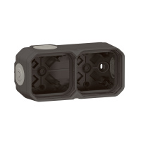 Двухпозиционный поверхностный блок Legrand Plexo с 4 мембранными вводами 069602L