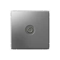 TV Розетка оконечная 1DB Systeme Electric ArtGallery, сталь GAL000991