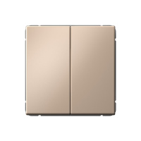 Двухклавишный выключатель Systeme Electric ArtGallery сх.5, 10АХ, песочный GAL001251