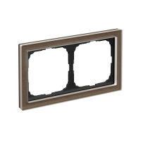 Рамка 2-пост Systeme Electric ArtGallery Pure органическое стекло мокко GAL320602