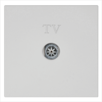 Розетка TV Φ9.5mm оконечная с накладкой, цвет матовый Тауп (soft touch) Jasmart FD6001PTM
