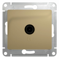 Розетка TV оконечная 1DB Systeme Electric Glossa, титан GSL000491