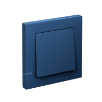 Выключатель 1-клавишный Systeme Electric AtlasDesign, сх.1, 10АХ, в сборе, быстрозажим. клем., АКВАМАРИН ATN001112S