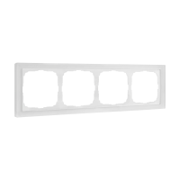 Рамка 4-пост Systeme Electric ArtGallery Pure матовое органическое стекло БЕЛЫЙ GAL330104