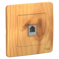 Розетка скрытой установки телефонная RJ11 Systeme Electric Blanca BLNIS011005, Ясень