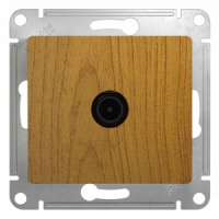 Розетка TV оконечная 1DB Systeme Electric Glossa, дерево дуб GSL000591