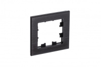 Рамка 1-постовая Systeme Electric AtlasDesign Nature, металл оникс ATN312301