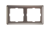 Рамка 2-постовая вертикальная Systeme Electric W59, шампань KD-2-48