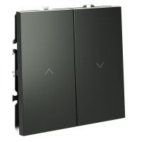 Выключатель для жалюзи Voltum S70 пластик титан Soft touch 10А (VLS020706)