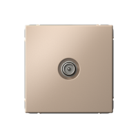 TV Розетка оконечная 1DB Systeme Electric ArtGallery, песочный  GAL001291