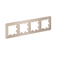 Рамка 4-поставая универсальная Systeme Electric AtlasDesign Air, песочный ATN221204