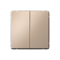 Двухклавишный проходной выключатель Systeme Electric ArtGallery, сх.6/2, 10АХ, песочный GAL001265