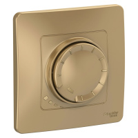 Светорегулятор скрытой установки (диммер) поворотно-нажимной 400ВТ Systeme Electric Blanca BLNSS040014, Титан
