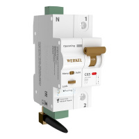 Умный автоматический выключатель 1 P 63 A C 6 kA Werkel W1001P6301
