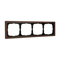 Рамка 4-пост Systeme Electric ArtGallery Pure органическое стекло мокко GAL320604