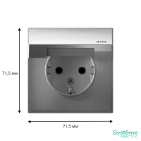 GAL440346 Systeme Electric Schneider Electric ArtGallery цвет алюминий