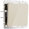 Выключатель одноклавишный Werkel акрил айвори самозажимного типа (W1110043)