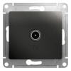 Розетка TV оконечная 1DB Systeme Electric Glossa, антрацит GSL000791