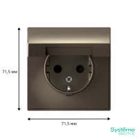 GAL000646 Systeme Electric Schneider Electric ArtGallery цвет мокко