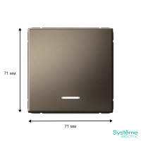 GAL000613 Systeme Electric Schneider Electric ArtGallery цвет мокко