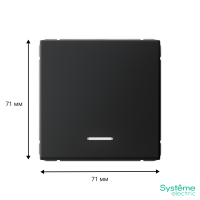 GAL001013 Systeme Electric Schneider Electric ArtGallery цвет карбон