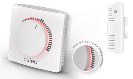 Терморегулятор накладной Caleo C450 3.5 кВт с аналоговым управлением и подсветкой ручки (УП-00000221)