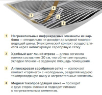 Пленочный теплый пол инфракрасный Caleo Gold 170 Вт/м², 230 Вт/м²