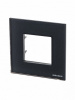 1 постовая рамка графит стекло ABB Zenit 2CLA227100N3801