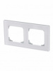 2 постовая рамка белое стекло ABB Zenit 2CLA227200N3001